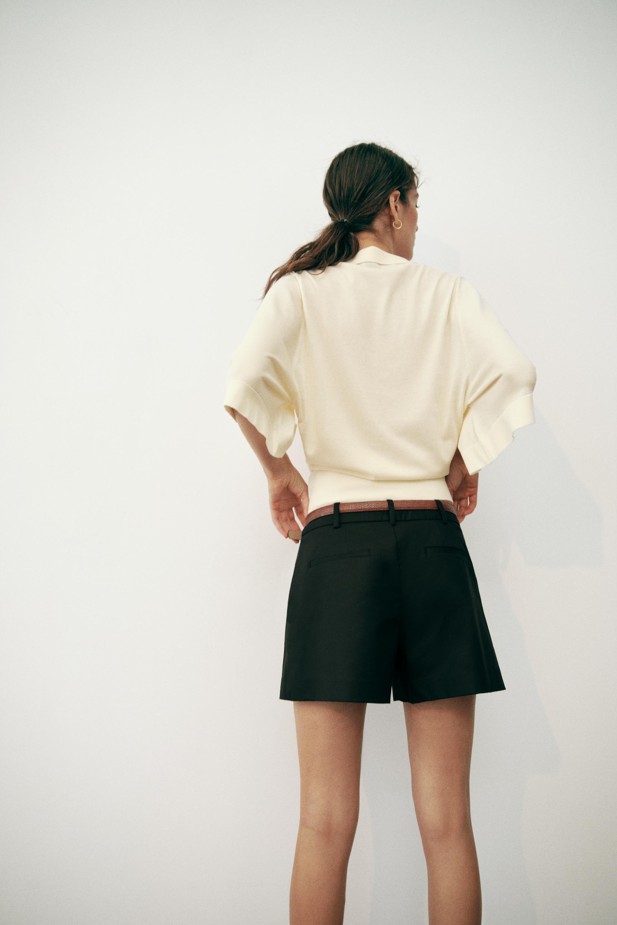 Zara ELBOW-LENGTH SLEEVE KNIT POLO — фото 7