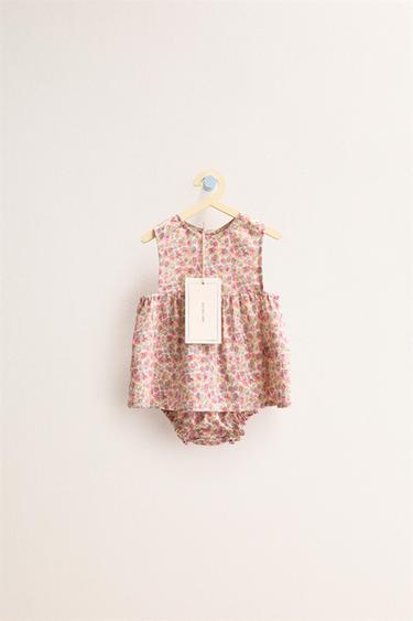 ZARA TIMELESS - BLUMEN-SET AUS LEINEN - Rosa von Zara