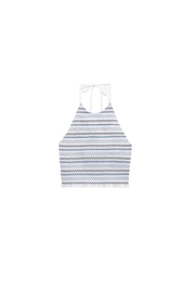 EMBROIDERED POPLIN TOP