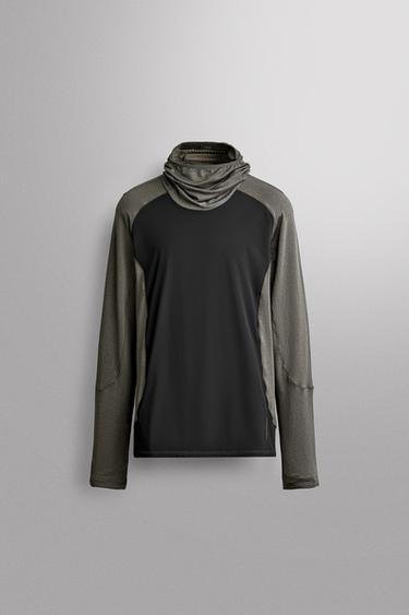 COMBINED TECHNICAL SWEATSHIRT — Gray green 1