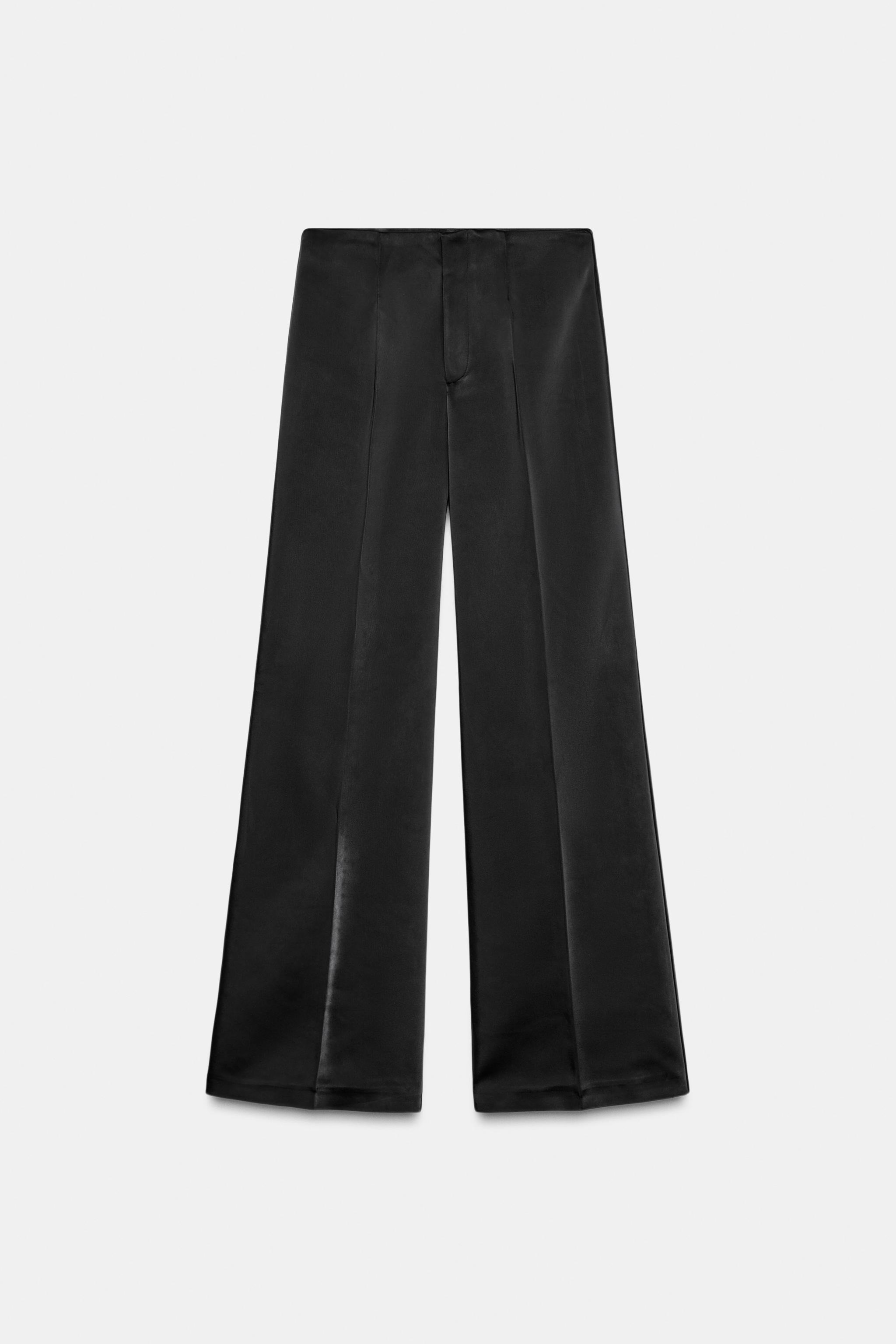PANTALON SATINÉ TAILLE HAUTE