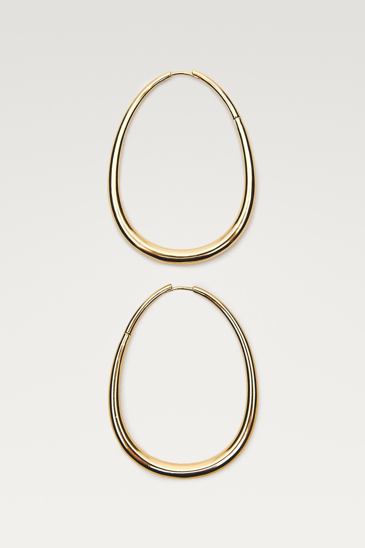 XL hoop earrings — Golden