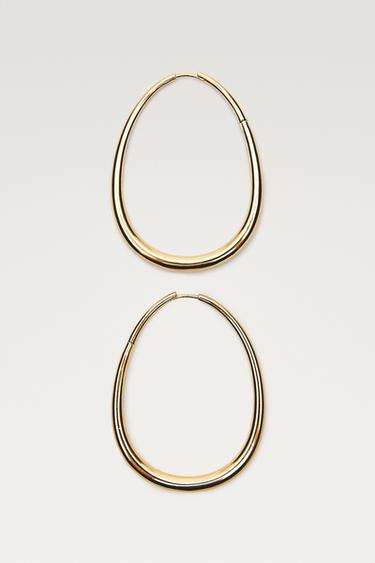 XL hoop earrings — Golden 1