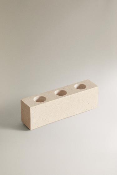WHITE MARBLE TOOTHBRUSH HOLDER - white by Zara - Image 1