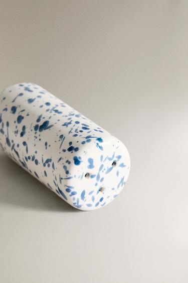 ENSEMBLE SALIÈRE ET POIVRIER GRÈS TACHETÉ - Bleu de Zara - Image 2