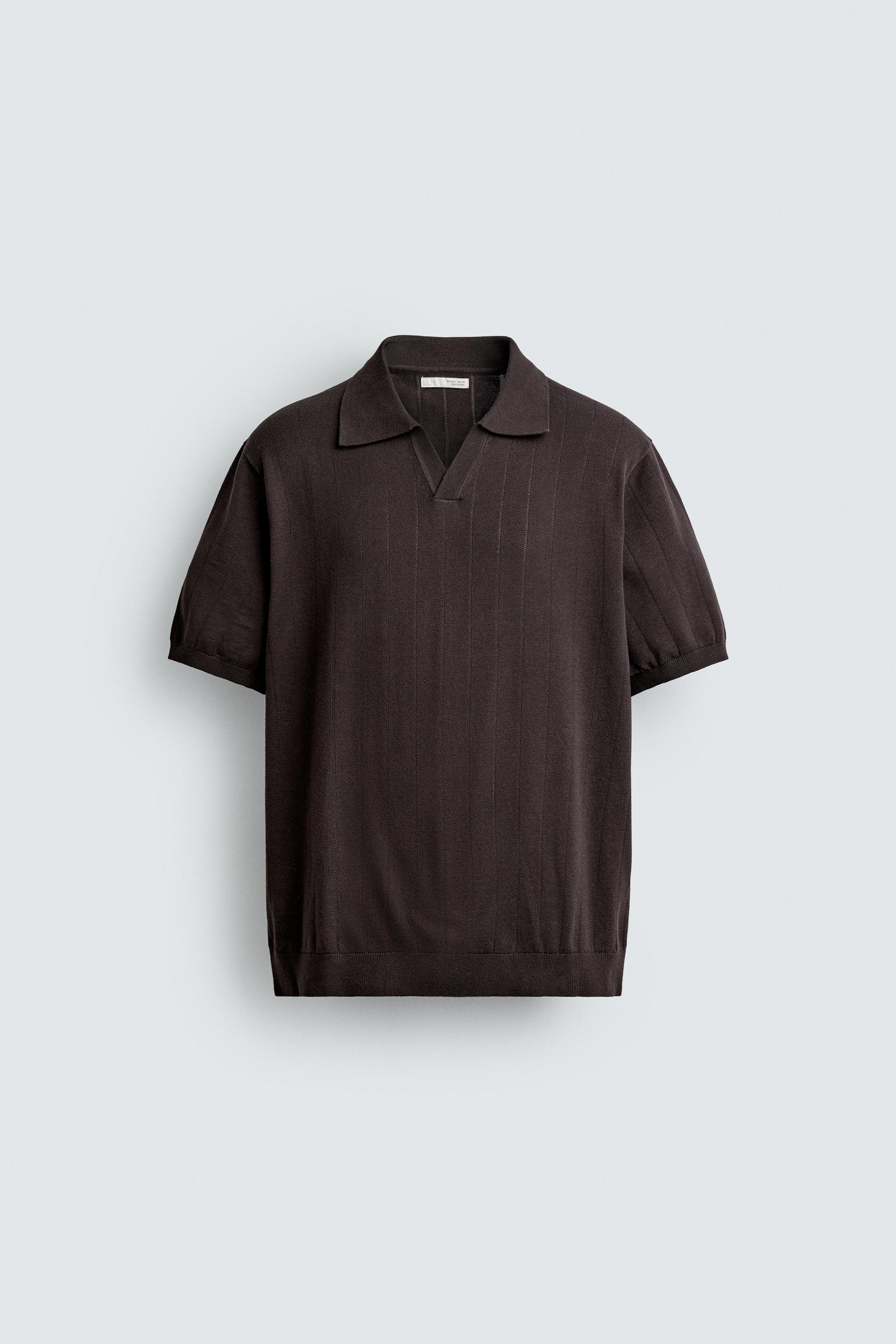 POLO EN MAILLE CANNELÉE REGULAR FIT