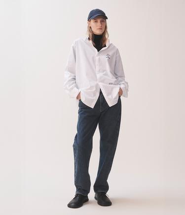 ENSEMBLE CHEMISE BLANCHE ET JEAN DENIM BEKA GVISHIANI - Bleu de Zara - Image 4