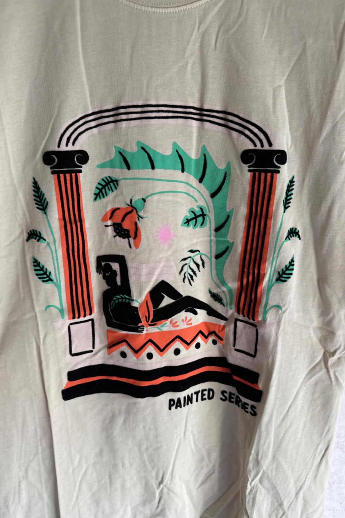 TEXTURED PRINT T-SHIRT - Image 4