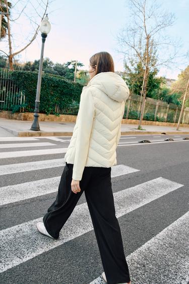 PANTALON LARGE À TAILLE DOUBLE - Noir de Zara - Image 2