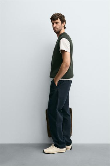 PURL KNIT VEST - Dark green by Zara - Image 3