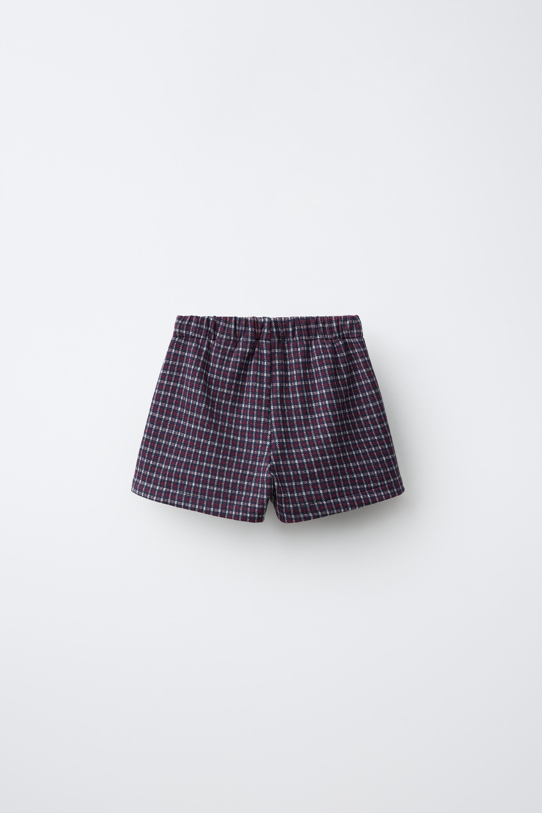 PLAID PLEATED SKORT