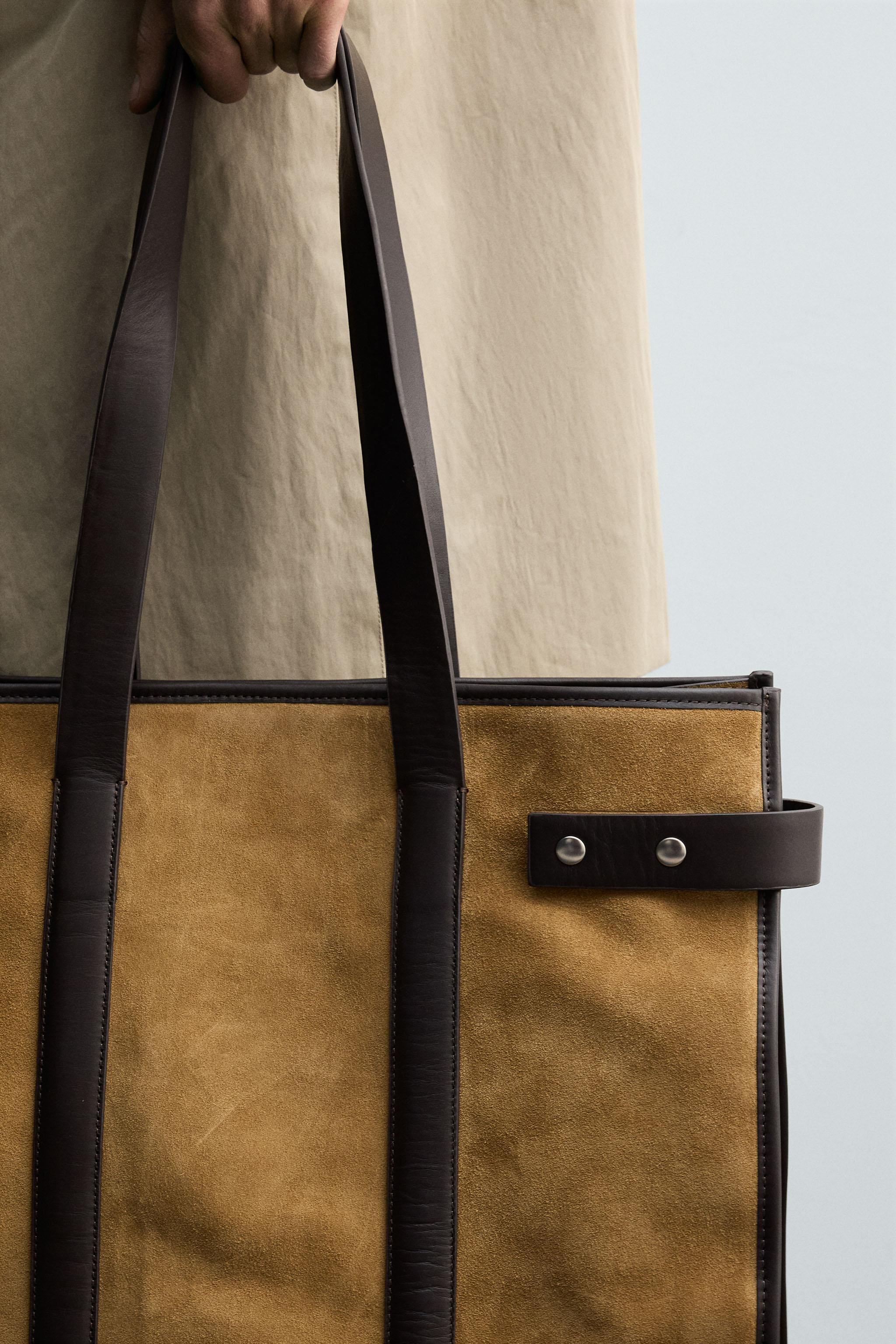 LEATHER SHOPPER BAG