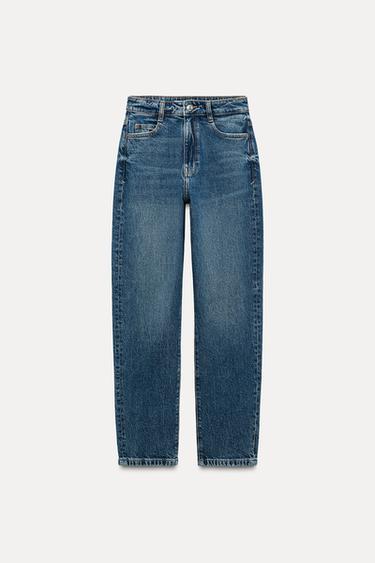 JEANS Z1975 MOM LEG TIRO ALTO - Azul de Zara