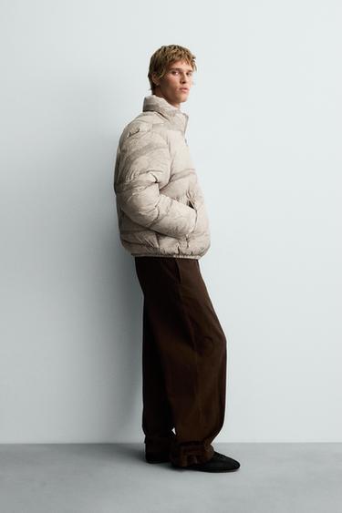 ABSTRACT PRINT PUFFER JACKET - Printed by Zara - Image 3