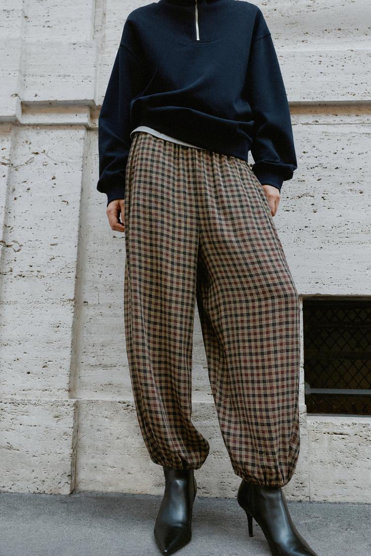PANTALÓN BOMBACHO CUADROS
