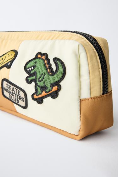 TOILETRY BAG WITH PATCHES - Sand Brown by Zara - Image 2