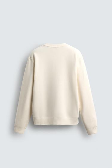 SWEAT BRODERIE LAPIN - Blanc cassé de Zara - Image 7