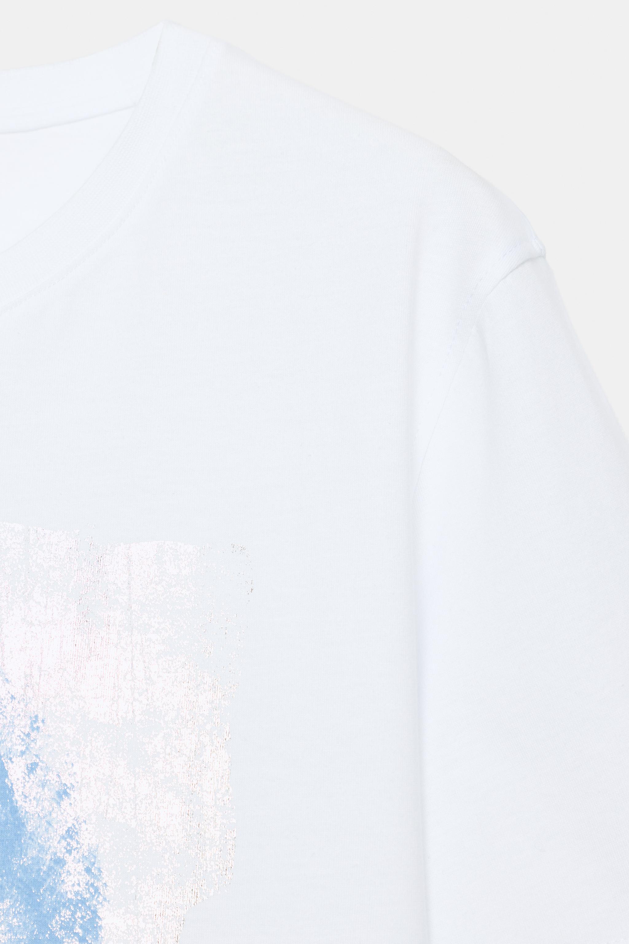 Zara PARLAK BASKILI T-SHIRT görsel 6