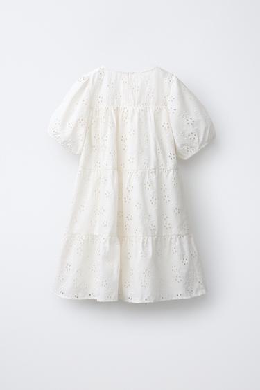 ROBE BRODÉE - Écru de Zara - Image 1