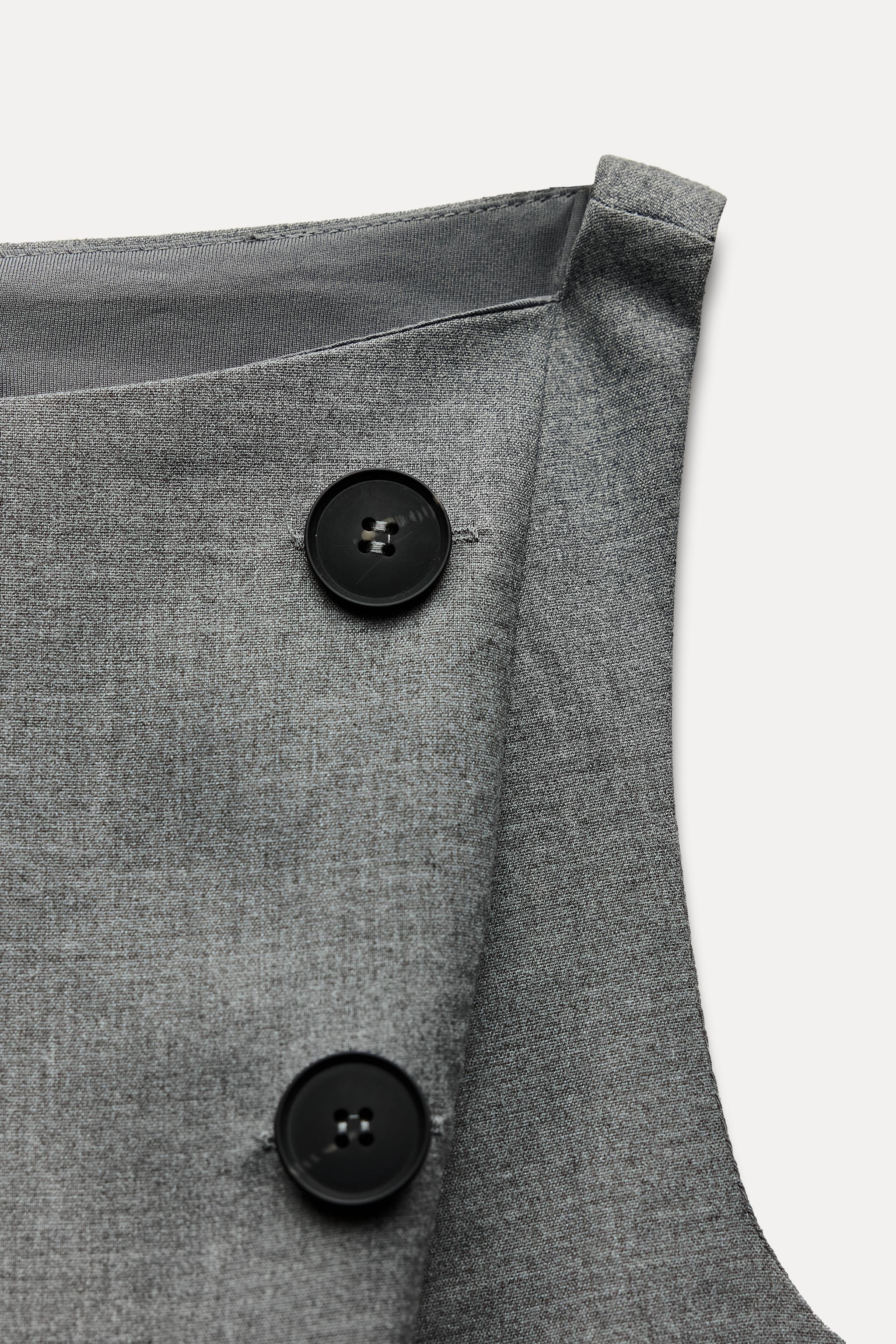 ★ SETUP-EXE★ BOATNECK BUTTON TOP MELANGE GREY AW020SETUP Linen-Blend Boat Neck Top– ASTR the Label