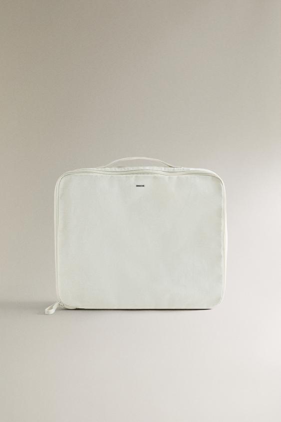 FABRIC TRAVEL ORGANISER TOILETRY BAGS - أبيض صدفي الخاص بـ Zara - صورة 0