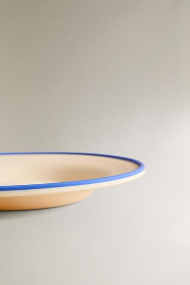 KIDS' CONTRAST SILICONE PLATE - Ecru / Blue by Zara - Image 3