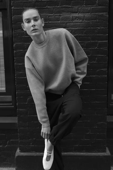 CUFFED HEM TROUSERS - Black by Zara