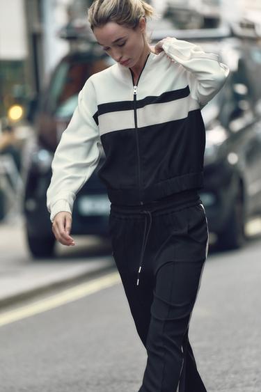 БРЮКИ С ЛАМПАСАМИ — ЧЕРНЫЙ от Zara — изображение 0