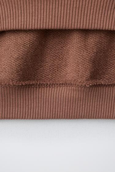 Zara SOLID SWEATSHIRT AND JOGGER PANTS SET - Dusty pink