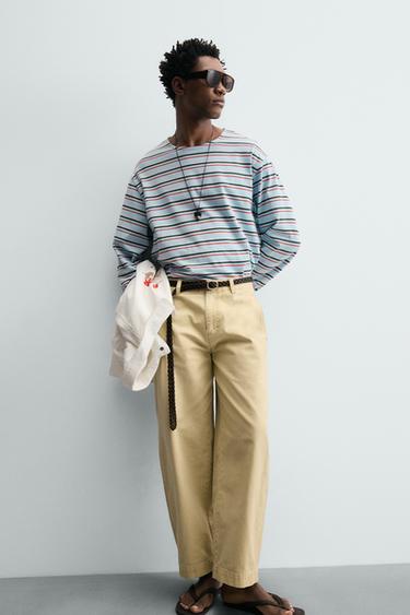 JACQUARD STRIPED T-SHIRT - striped by Zara - Image 5