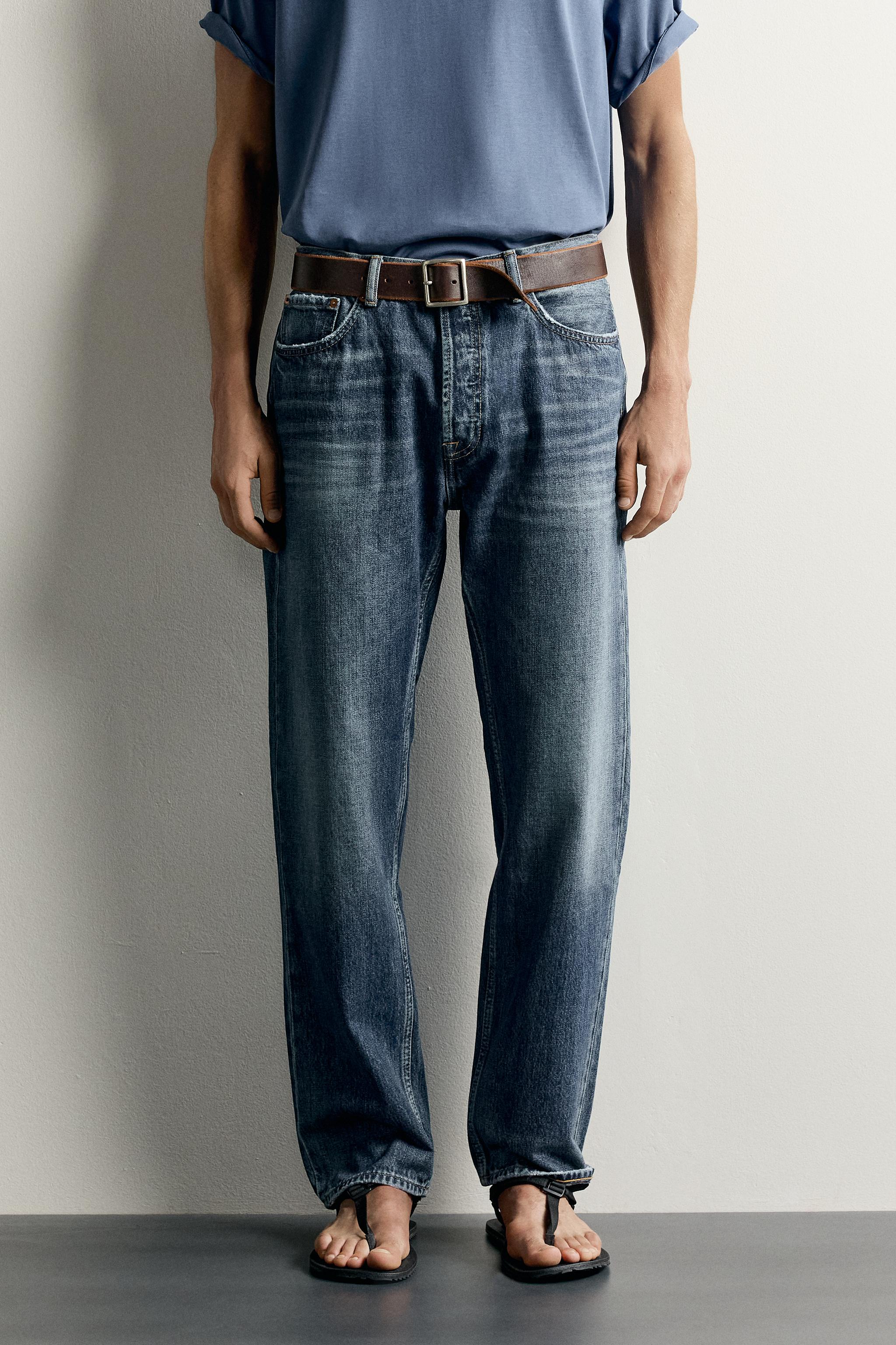 STRAIGHT FIT JEANS — Blue (alternate view)