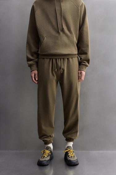 TRAINING JOGGING TROUSERS - Green by Zara