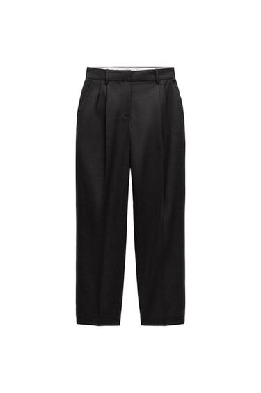DARTED FLANNEL TROUSERS