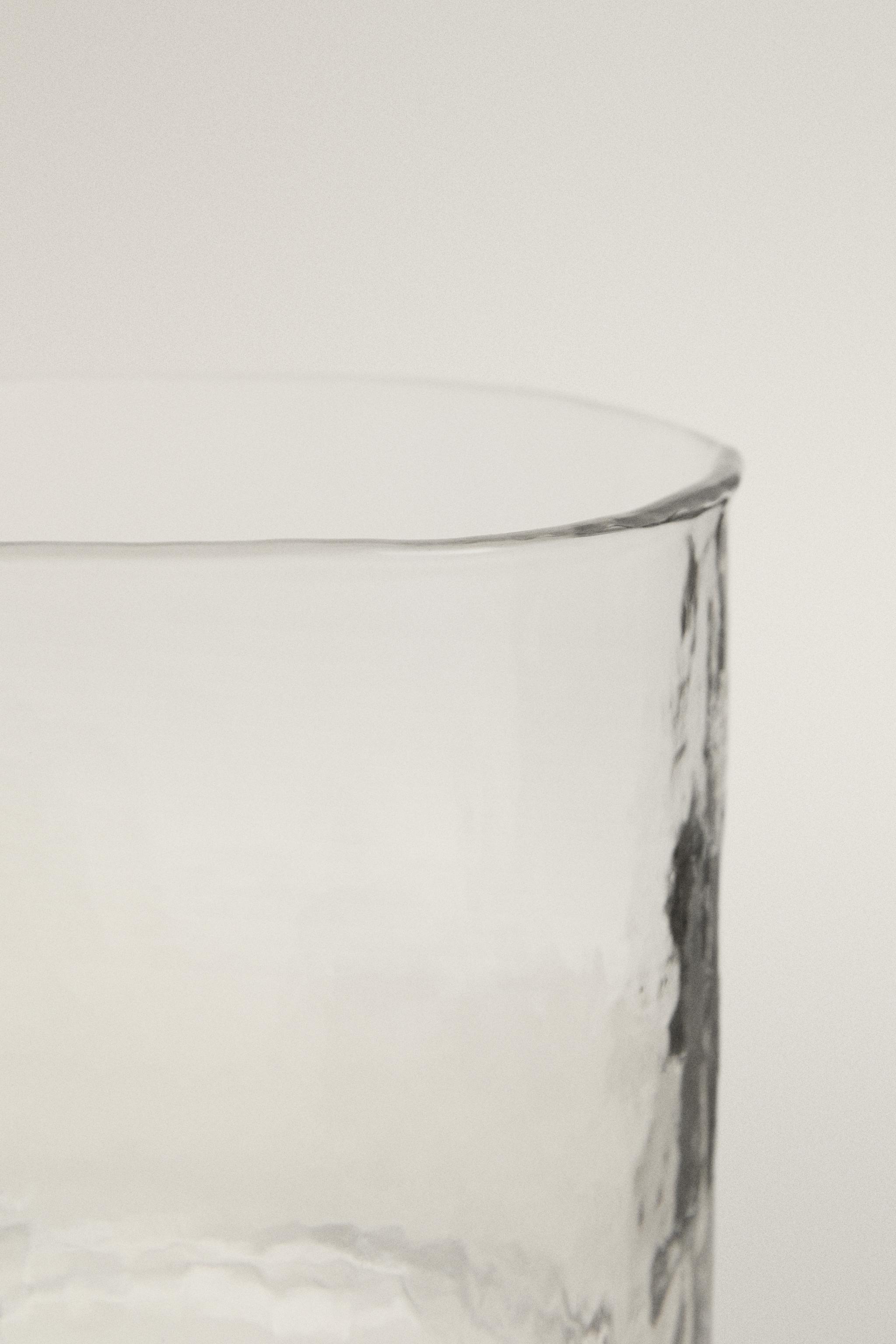 HAMMERED GLASS TUMBLER