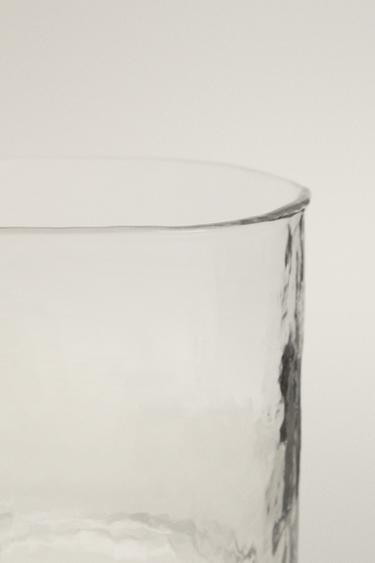 HAMMERED GLASS TUMBLER - Transparent by Zara - Image 2