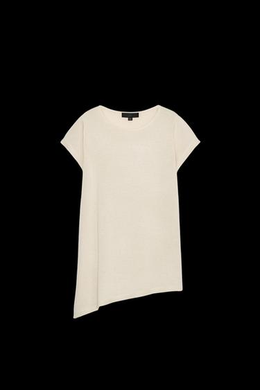 ASYMMETRISCHES STRICKOBERTEIL - Cremefarben von Zara - Bild 0