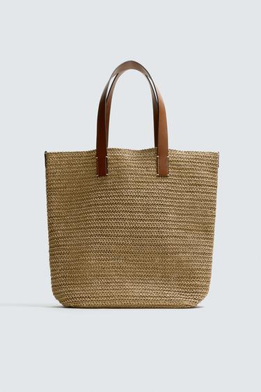 BORSA SHOPPER INTRECCIATA - Bianco écru di Zara