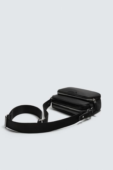 NYLON CROSSBODY BAG - Black by Zara