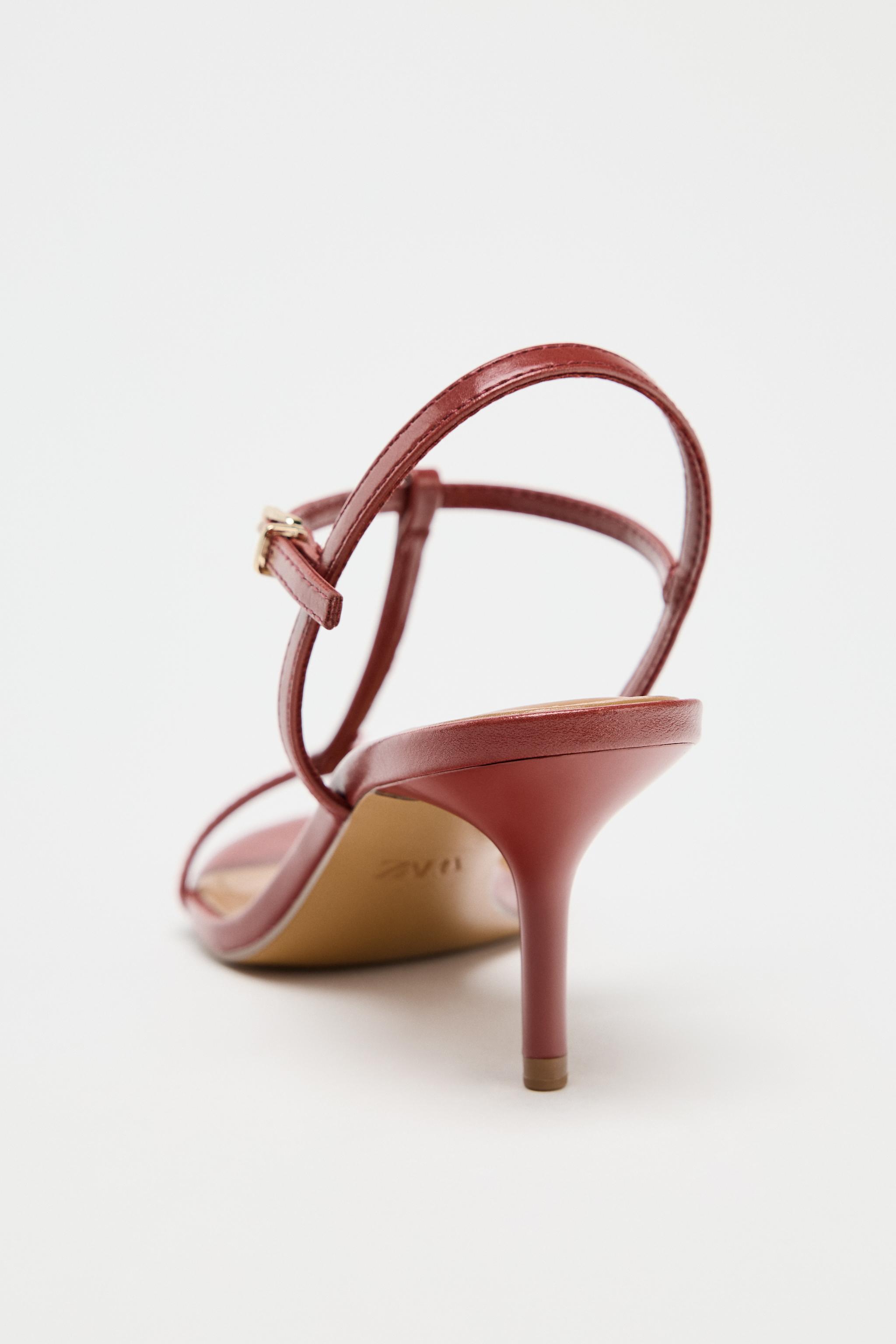 【ZARA】ストラップ ハイヒール サンダル ブラック 2304/510/800 HIGH HEELED STRAP SANDALS - Black | ZARA United States