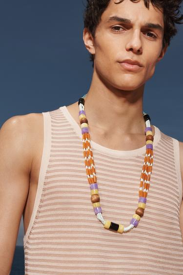 STRIPED KNITTED TANK TOP LIMITED EDITION - Mid-ecru by Zara - Image 2