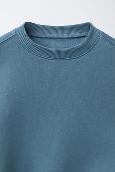 ENSEMBLE DE JOGGING AVEC SWEAT ET PANTALON JOGGER BASIQUE ÉTIQUETTE - Bleu profond de Zara - Image 2