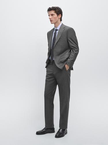 Zara Cold wool suit trousers - Gray - Image 0