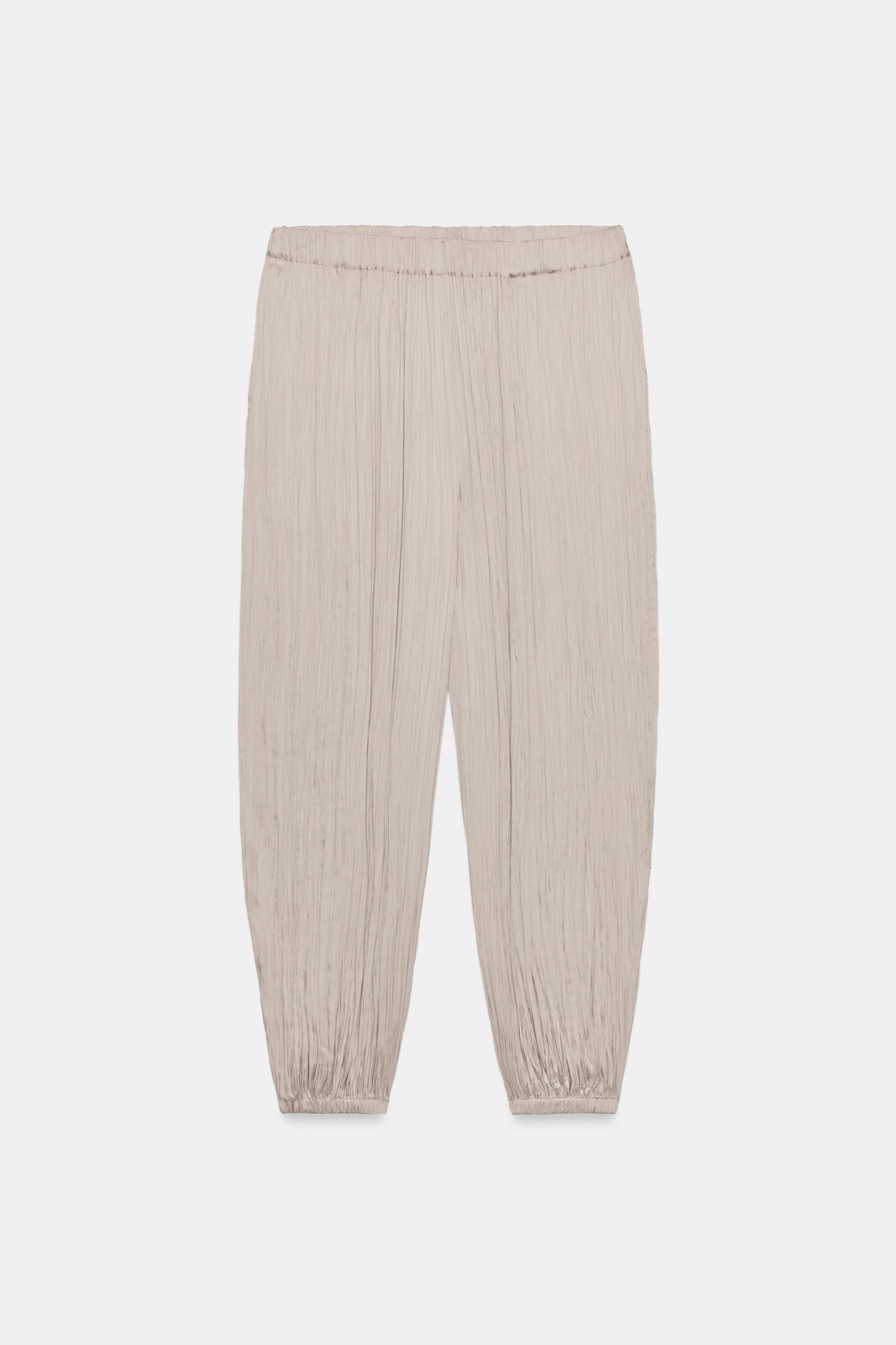 SAROUEL TROUSERS ZW COLLECTION - Brown / Taupe | ZARA New Zealand