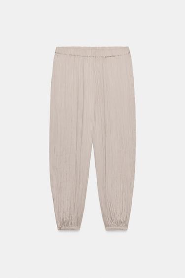 SAROUEL TROUSERS ZW COLLECTION - Brown / Taupe by Zara - Image 0