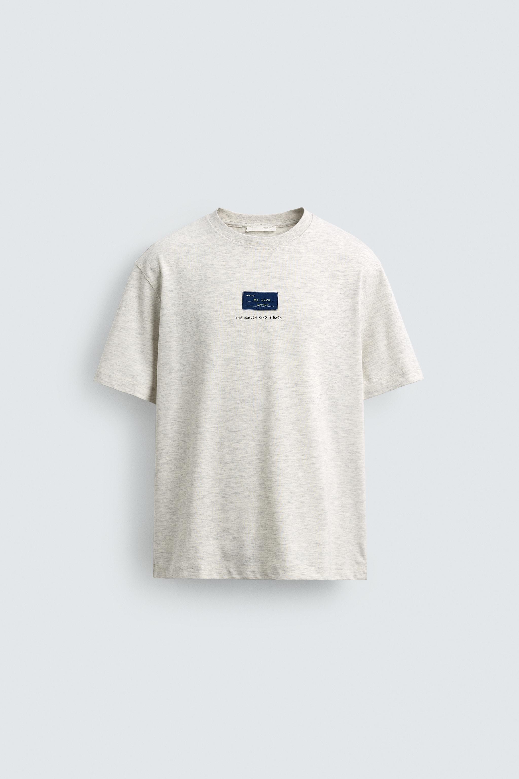 CONTRAST PRINT T-SHIRT