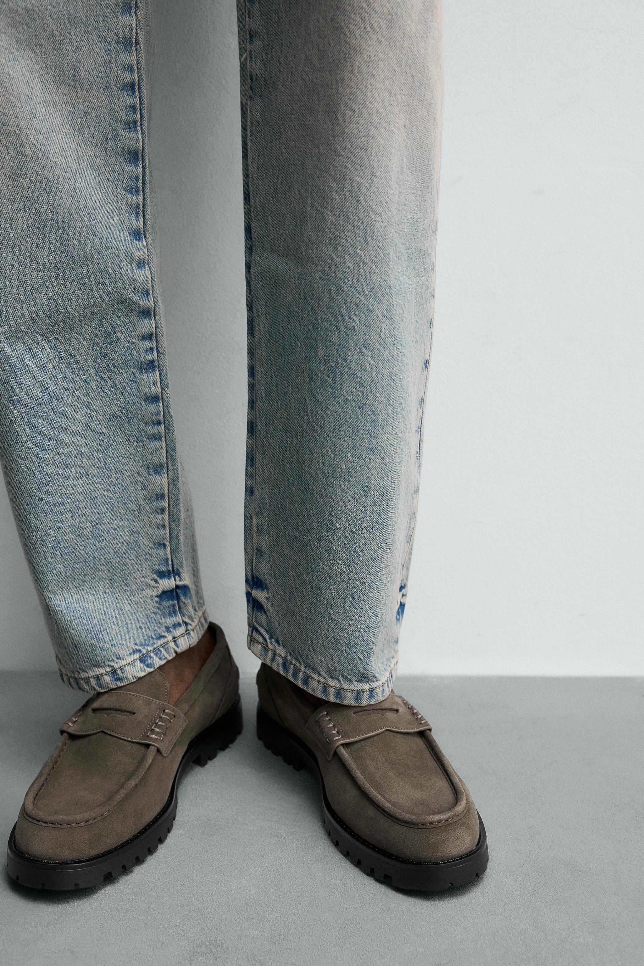 MOCASSINS EN CUIR TRACK MASQUE