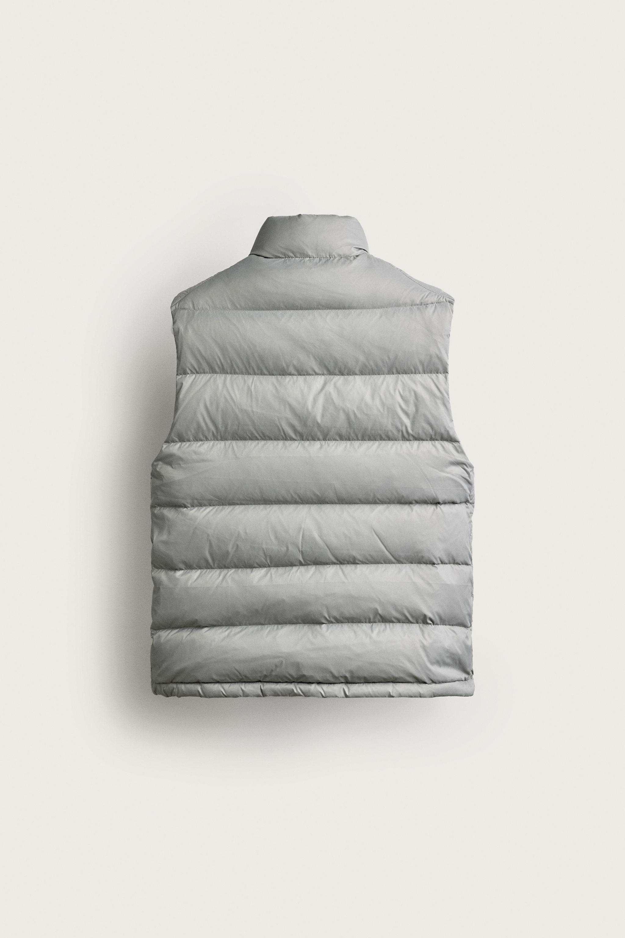 WATER REPELLENT 80% DOWN - 20% FEATHER VEST — Light gray