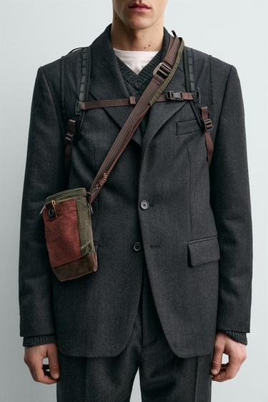 TECHNICAL CROSSBODY BAG WITH LEATHER DETAILS AARON LEVINE X ZARA - Multicoloured by Zara - Image 1