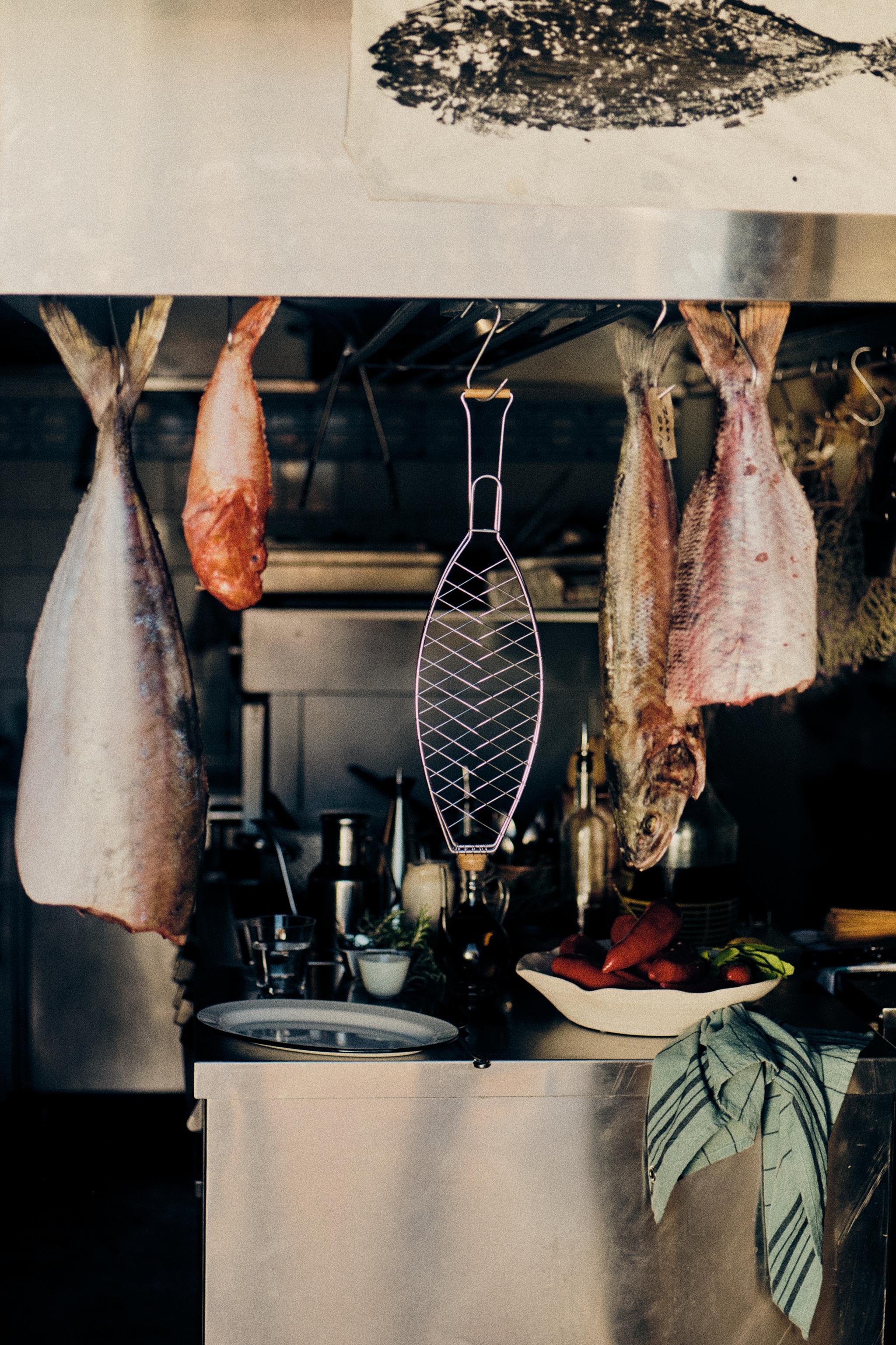 STEEL FISH GRILL BASKET — Steel