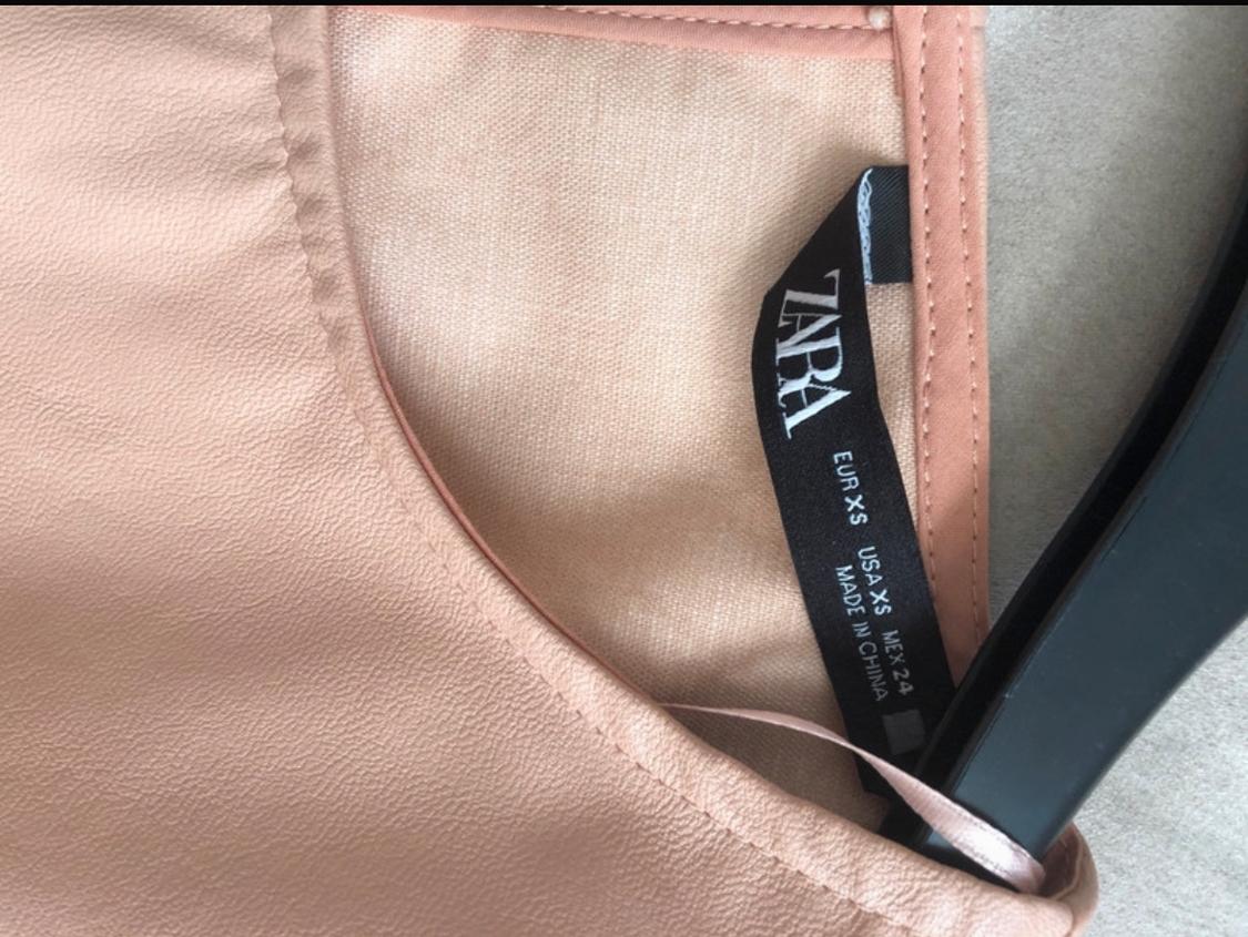 MATCHING FAUX LEATHER BLOUSE - Image 3